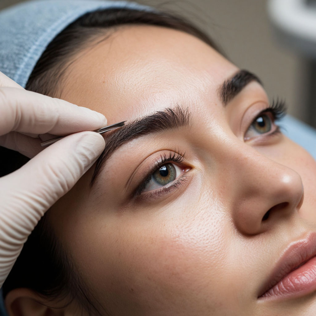 пересадка волос в зону бровей