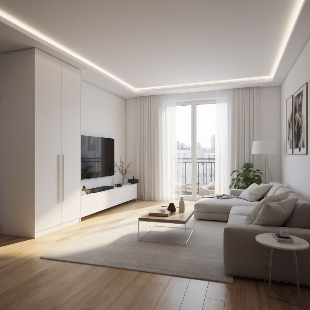 светлая однушка