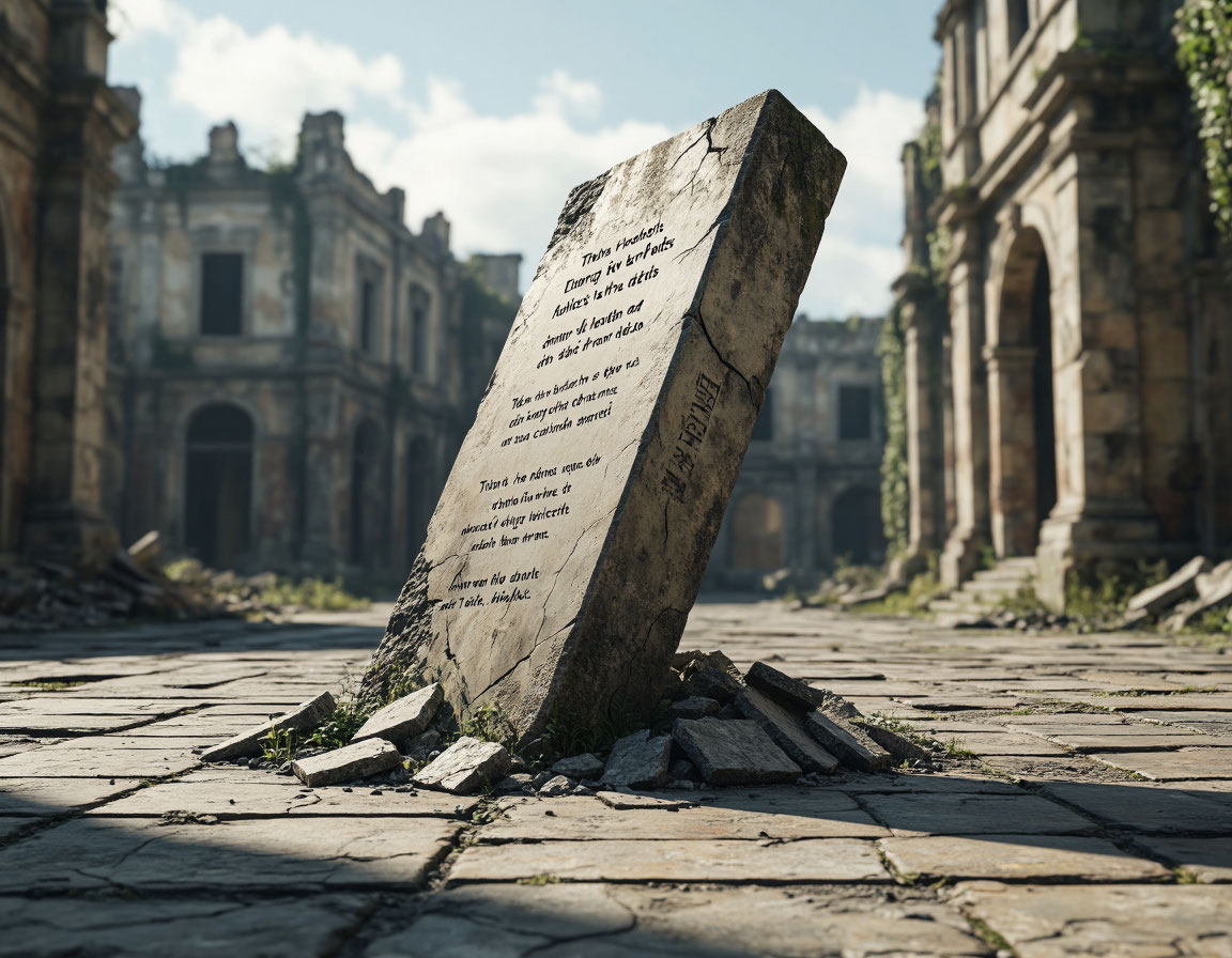 покосившийся памятник